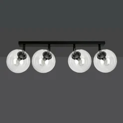 Sklep Kaja Czarna lampa sufitowa z regulowanymi kloszami 776/4 | Kaja Oświetlenie Sale