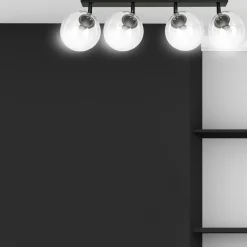 Sklep Kaja Czarna lampa sufitowa z regulowanymi kloszami 776/4 | Kaja Oświetlenie Sale