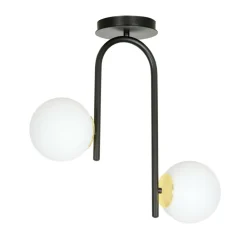 Sklep Kaja Czarna lampa sufitowa ze złotymi podkładkami 1032/2 RAGNAR | Kaja Store