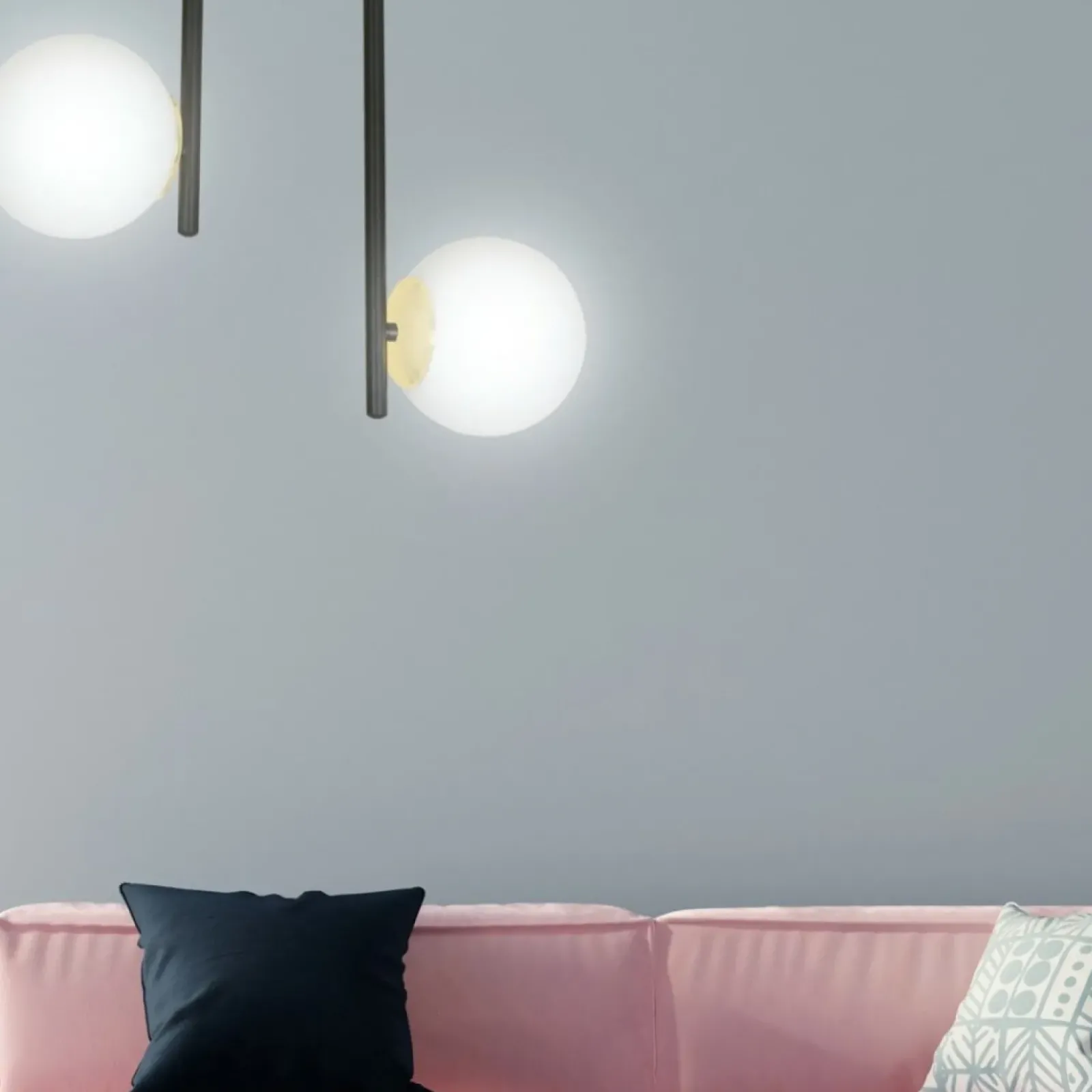 Sklep Kaja Czarna lampa sufitowa ze złotymi podkładkami 1032/2 RAGNAR | Kaja Store