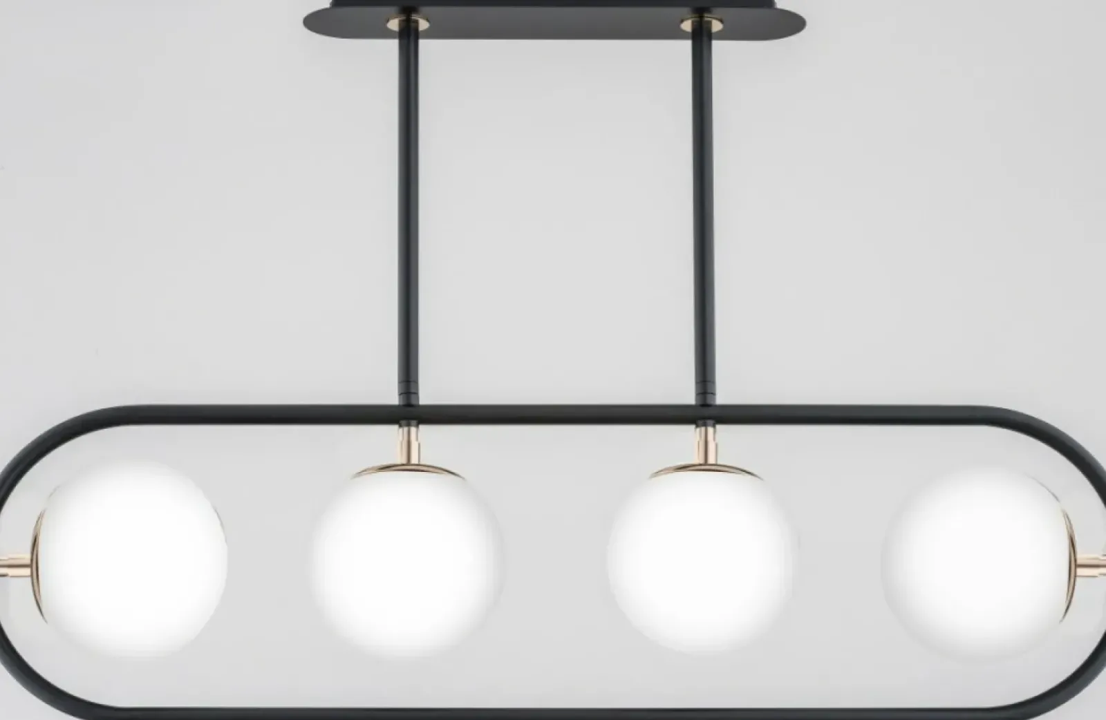 Sklep Kaja Czarna lampa sufitowa ze złotymi akcentami AL 63111 | Kaja Store