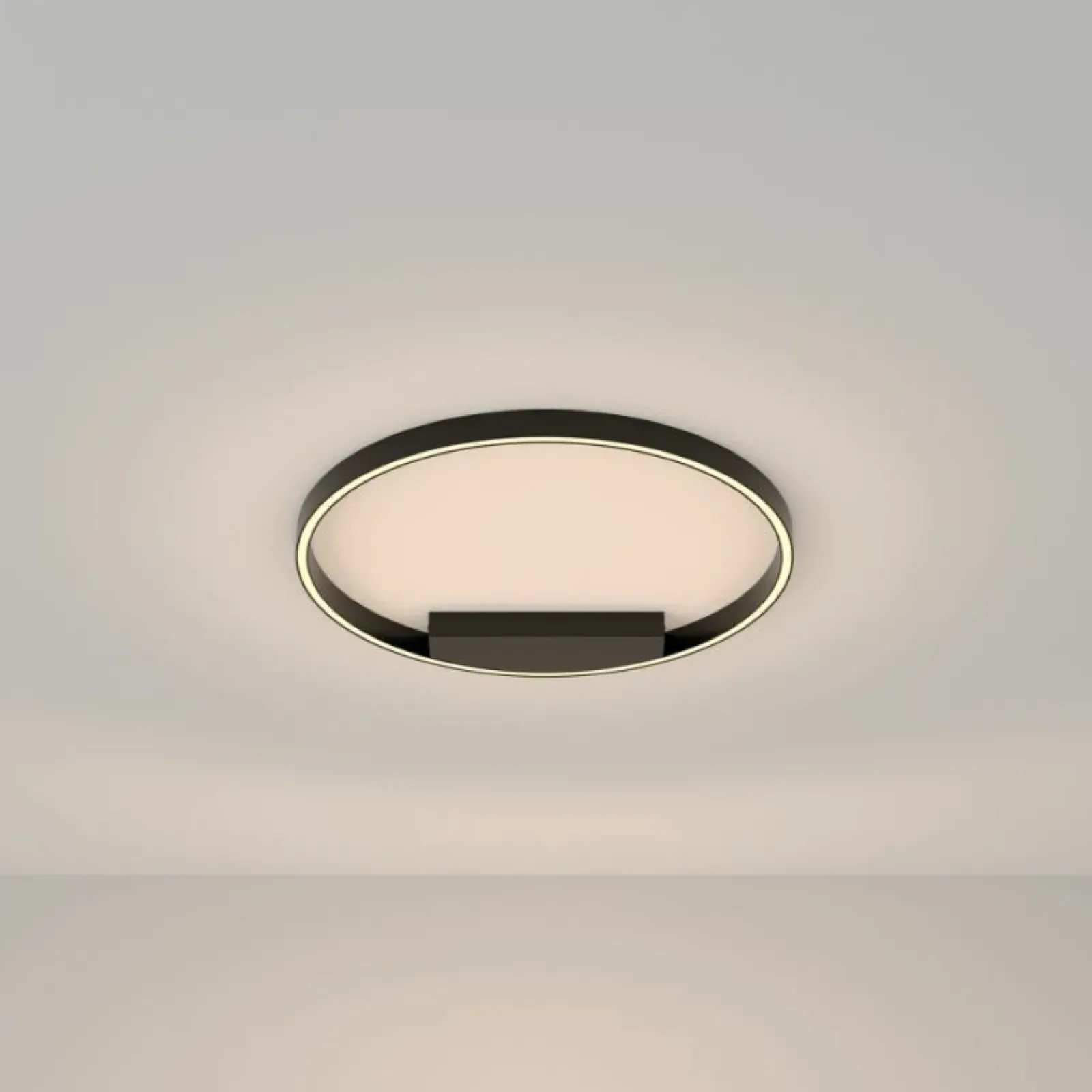 Sklep Kaja Czarna lampa sufitowa, zintegrowany LED MOD058CL-L35B3K z serii RIM* Plafony Nowoczesne|Lampy Led