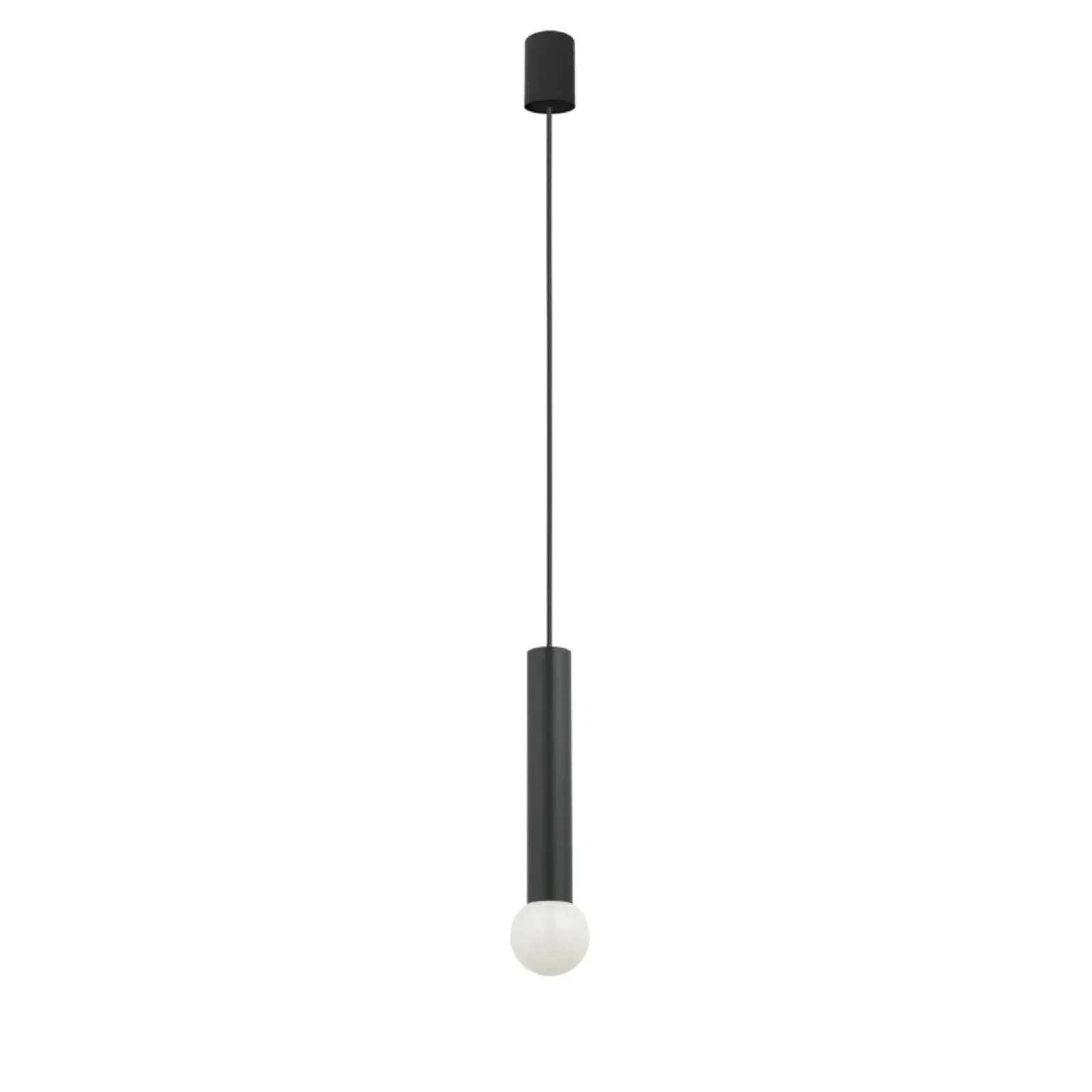 Sklep Kaja Czarna lampa wisząca – tuba z gwintem E27 7852 | Kaja Oświetlenie czarny Cheap