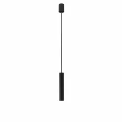 Sklep Kaja Czarna lampa wisząca – tuba z gwintem E27 7852 | Kaja Oświetlenie czarny Cheap