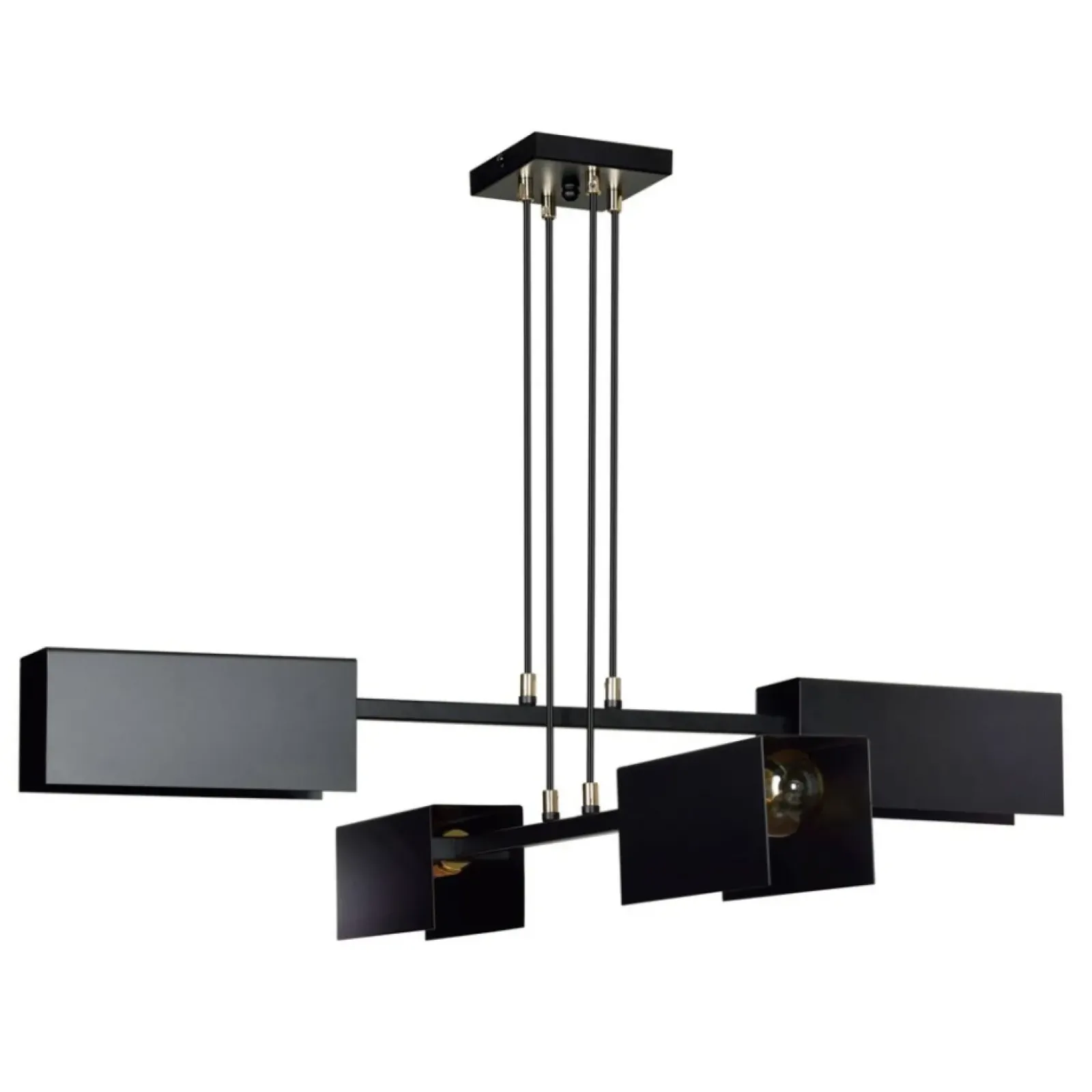 Sklep Kaja Czarna lampa wisząca do loftowej kuchni 633/4 TOLOS | Kaja Oświetlenie Best Sale
