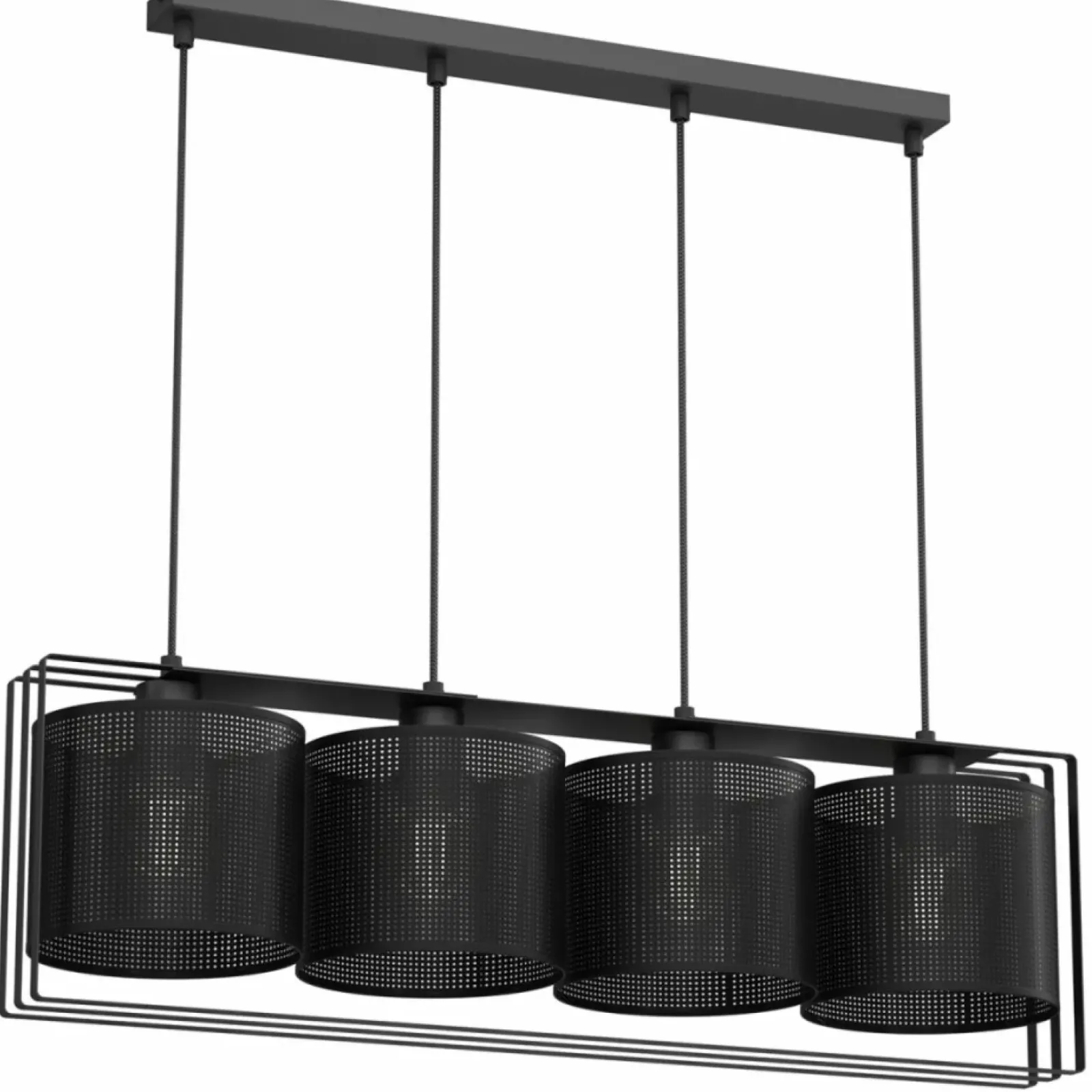 Sklep Kaja Czarna lampa wisząca do oświetlenia stołu LX 4458 CORONADO | Kaja Sale