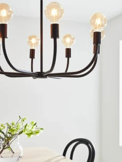 Sklep Kaja Czarna lampa wisząca do salonu lub jadalni 108292 | Kaja Oświetlenie Discount