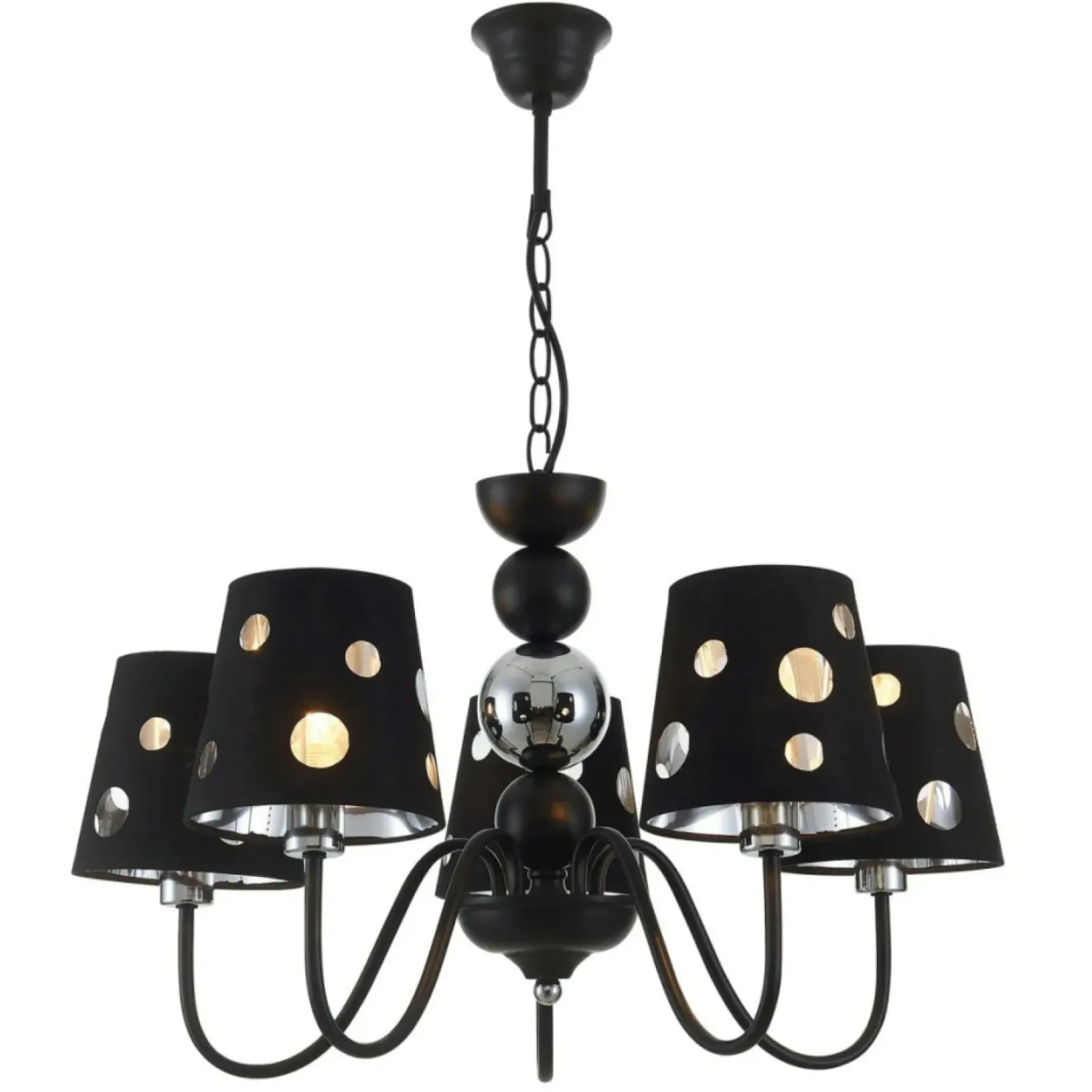 Sklep Kaja Czarna lampa wisząca do salonu LEDEA 50205106 BATLEY | Kaja Hot