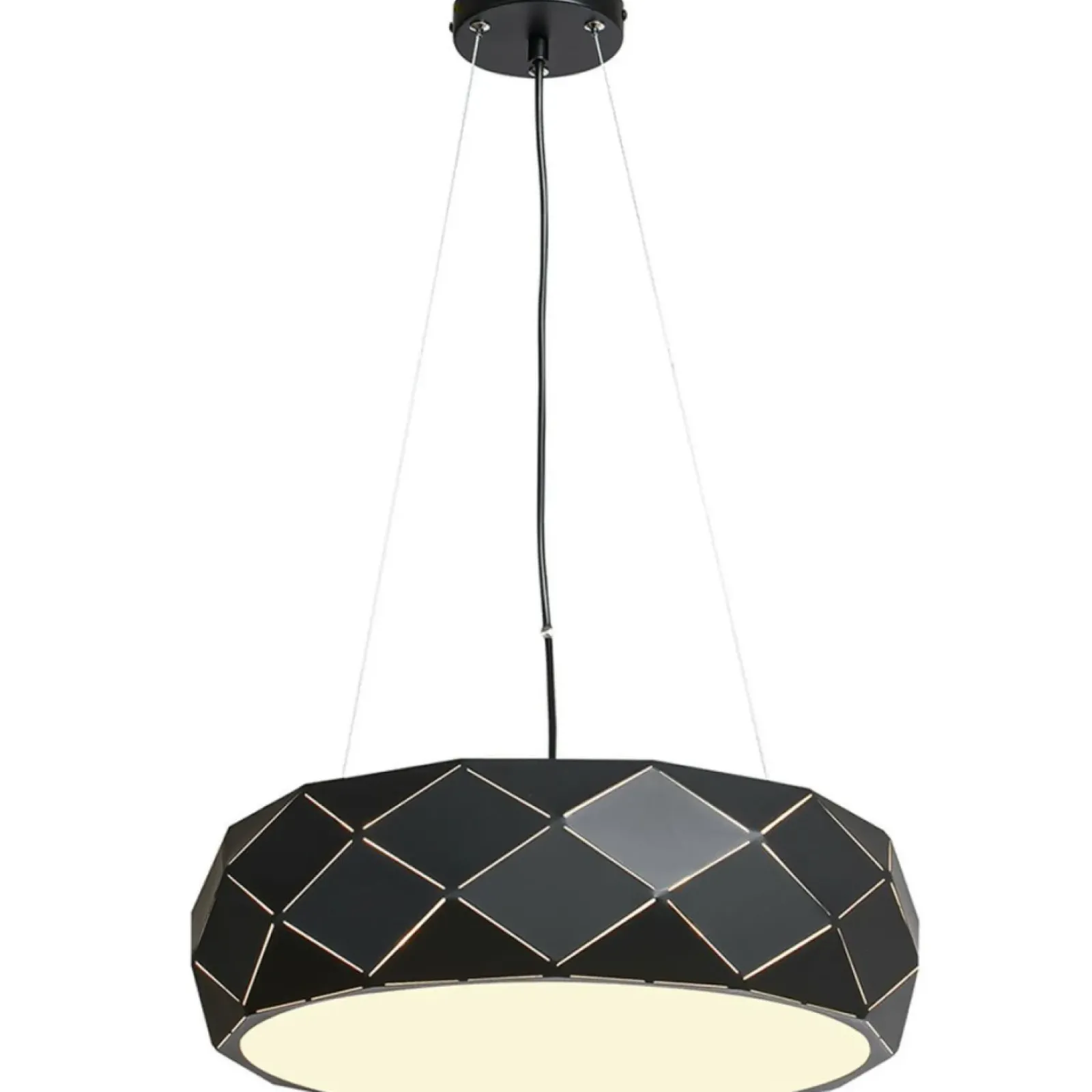 Sklep Kaja Czarna lampa wisząca, do salonu LP-8069/1P BK REUS | Kaja Oświetlenie New