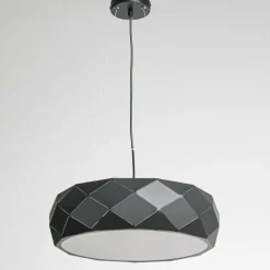 Sklep Kaja Czarna lampa wisząca, do salonu LP-8069/1P BK REUS | Kaja Oświetlenie New