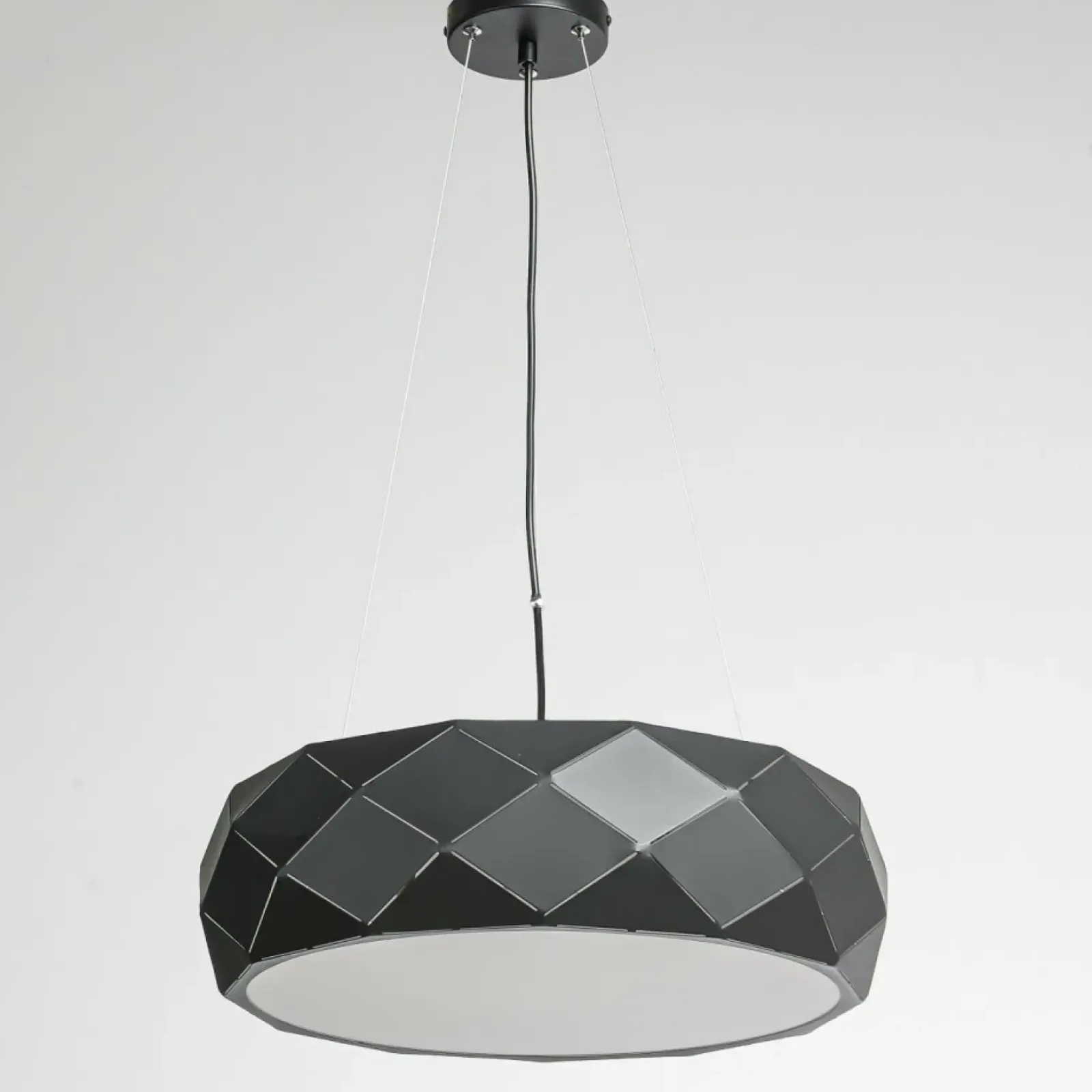 Sklep Kaja Czarna lampa wisząca, do salonu LP-8069/1P BK REUS | Kaja Oświetlenie New