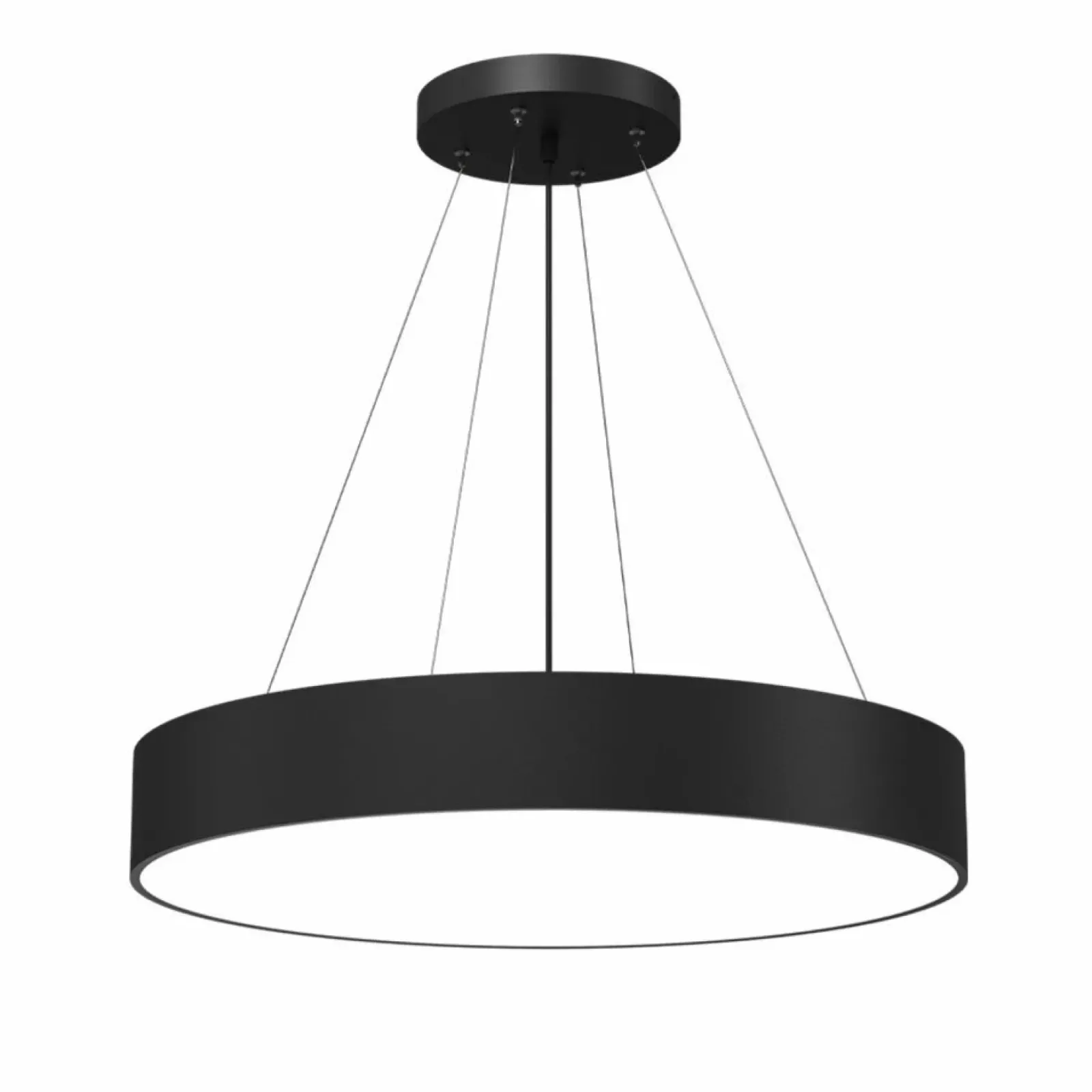 Sklep Kaja Czarna lampa wisząca do sypialni ⌀60cm ANT 5210 SENGO | Kaja Clearance