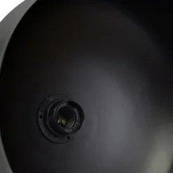 Sklep Kaja Czarna lampa wisząca, drewniany element MLP6218 z serii TAYLOR | Kaja Oświetleni Discount