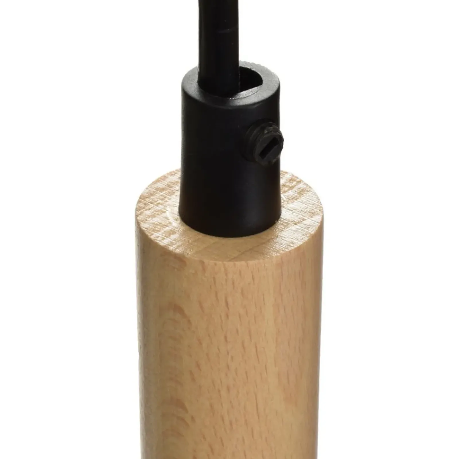 Sklep Kaja Czarna lampa wisząca, drewniany element MLP6218 z serii TAYLOR | Kaja Oświetleni Discount