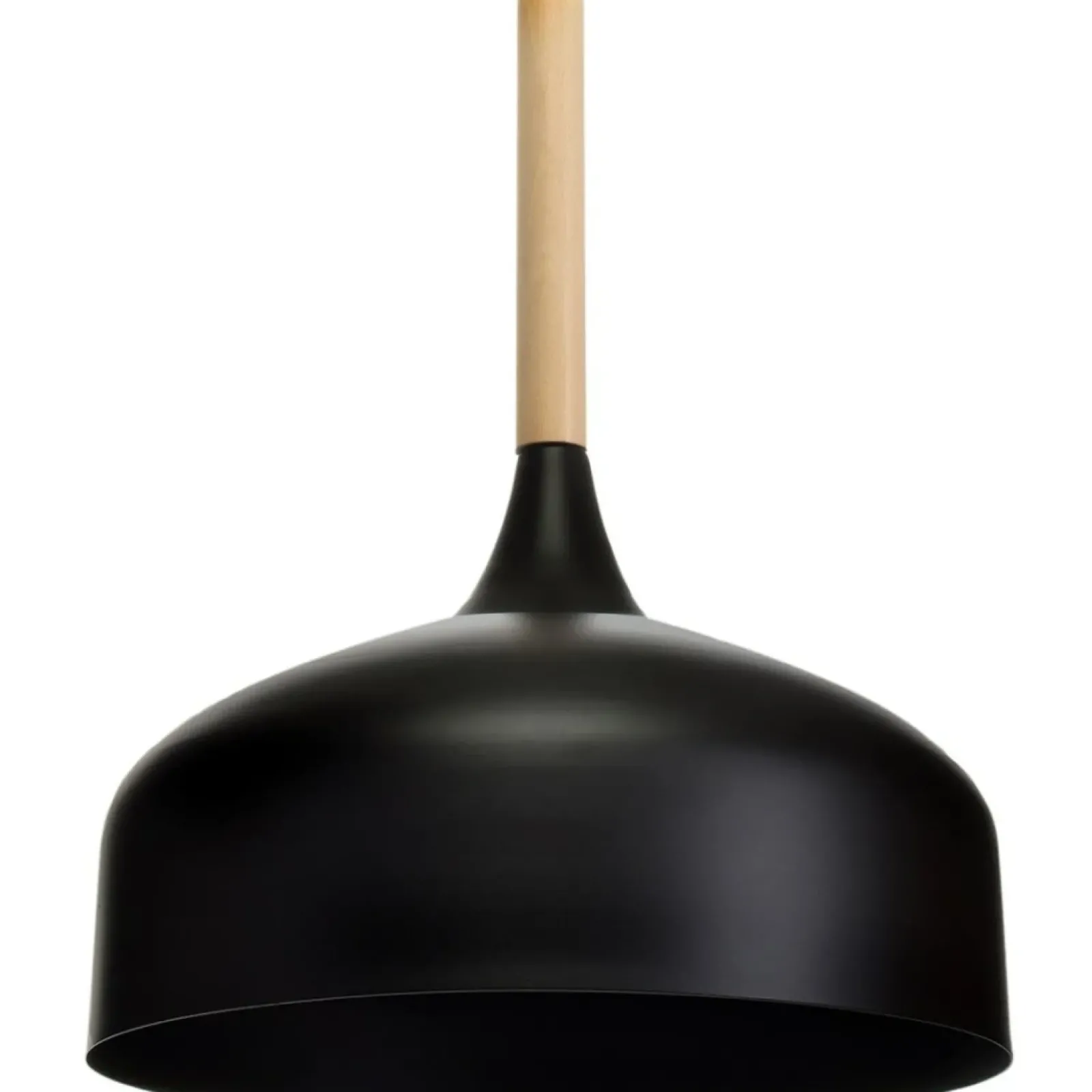 Sklep Kaja Czarna lampa wisząca, drewniany element MLP6218 z serii TAYLOR | Kaja Oświetleni Discount