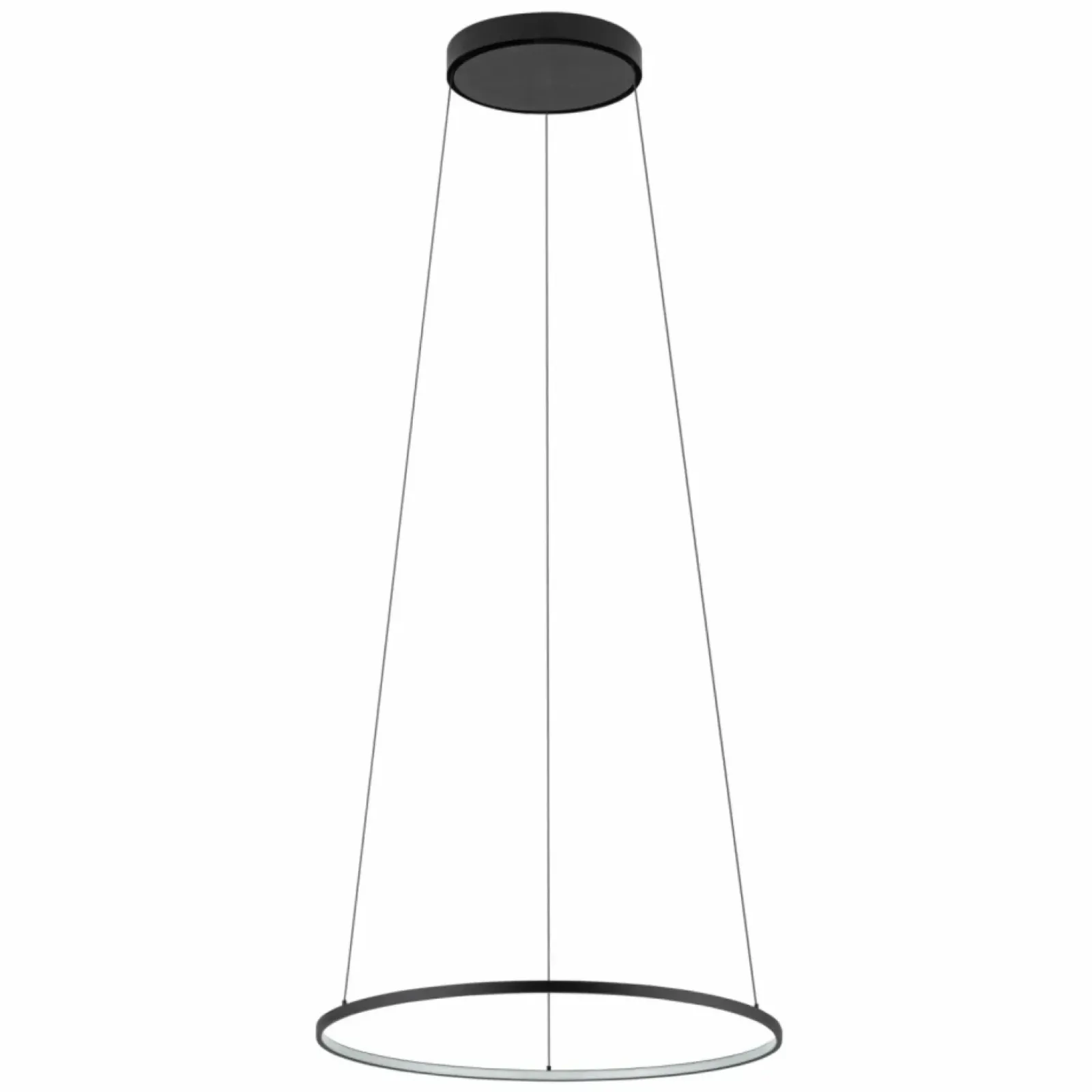 Sklep Kaja Czarna lampa wisząca koło 4000K ⌀45cm 10863 CIRCOLO LED | Kaja Discount