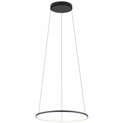 Sklep Kaja Czarna lampa wisząca koło 4000K ⌀45cm 10863 CIRCOLO LED | Kaja Discount