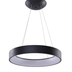 Sklep Kaja Czarna lampa wisząca LED z pilotem AZ3972 SOLVENT | Kaja Oświetlenie czarny Best