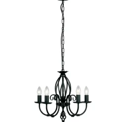 Sklep Kaja Czarna lampa wisząca na łańcuszku ART5-BLACK z serii ARTISAN* Randole Tradycyjne