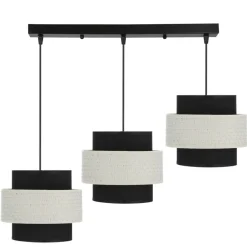 Sklep Kaja Czarna lampa wisząca na listwie, z abażurami 33-17826 z serii BENTA Sale