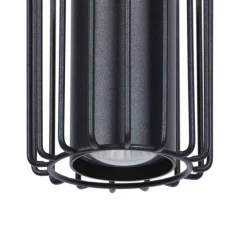 Sklep Kaja Czarna lampa wisząca na okrągłej podsufitce K-4932 | Kaja Oświetlenie czarny Best Sale