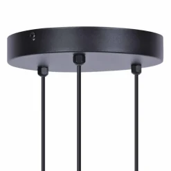Sklep Kaja Czarna lampa wisząca na okrągłej podsufitce K-4932 | Kaja Oświetlenie czarny Best Sale