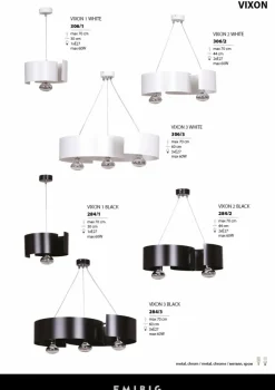 Sklep Kaja Czarna lampa wisząca na ozdobną żarówkę 284/1 VIXON | Kaja Oświetlenie Fashion
