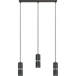 Sklep Kaja Czarna lampa wisząca na podłużnej listwie K-5246 z serii VESTA Best Sale