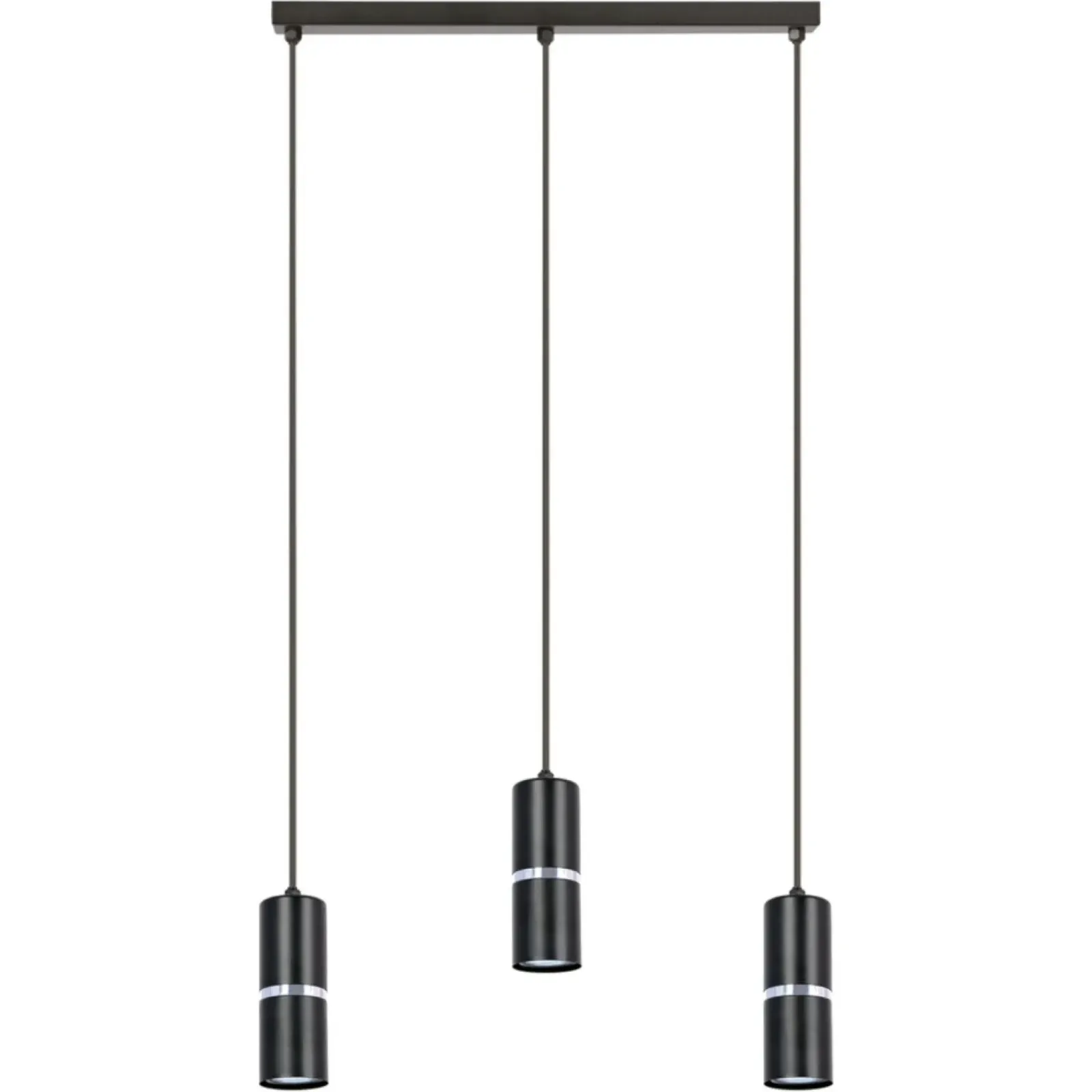 Sklep Kaja Czarna lampa wisząca na podłużnej listwie K-5246 z serii VESTA Best Sale