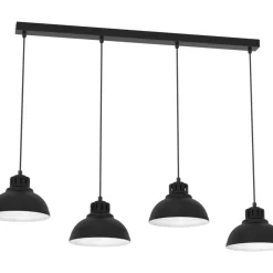 Sklep Kaja Czarna lampa wisząca nad aneks kuchenny LX 9095 z serii SVEN | Kaja czarny Shop