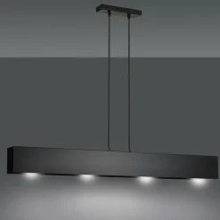 Sklep Kaja Czarna lampa wisząca nad stół w jadalni 672/4 | Kaja Oświetlenie czarny Flash Sale