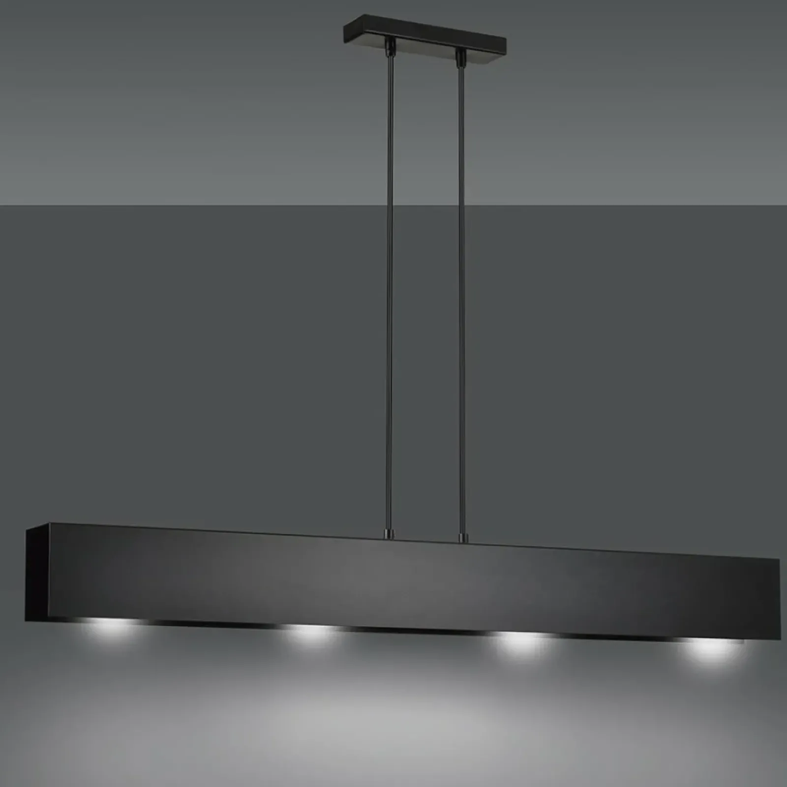 Sklep Kaja Czarna lampa wisząca nad stół w jadalni 672/4 | Kaja Oświetlenie czarny Flash Sale