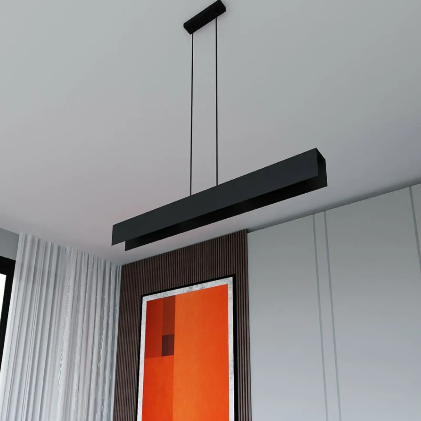Sklep Kaja Czarna lampa wisząca nad stół w jadalni 672/4 | Kaja Oświetlenie czarny Flash Sale