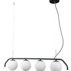 Sklep Kaja Czarna lampa wisząca nad wyspę PND-3300-4-BK CARIMI | Kaja Oświetlenie New