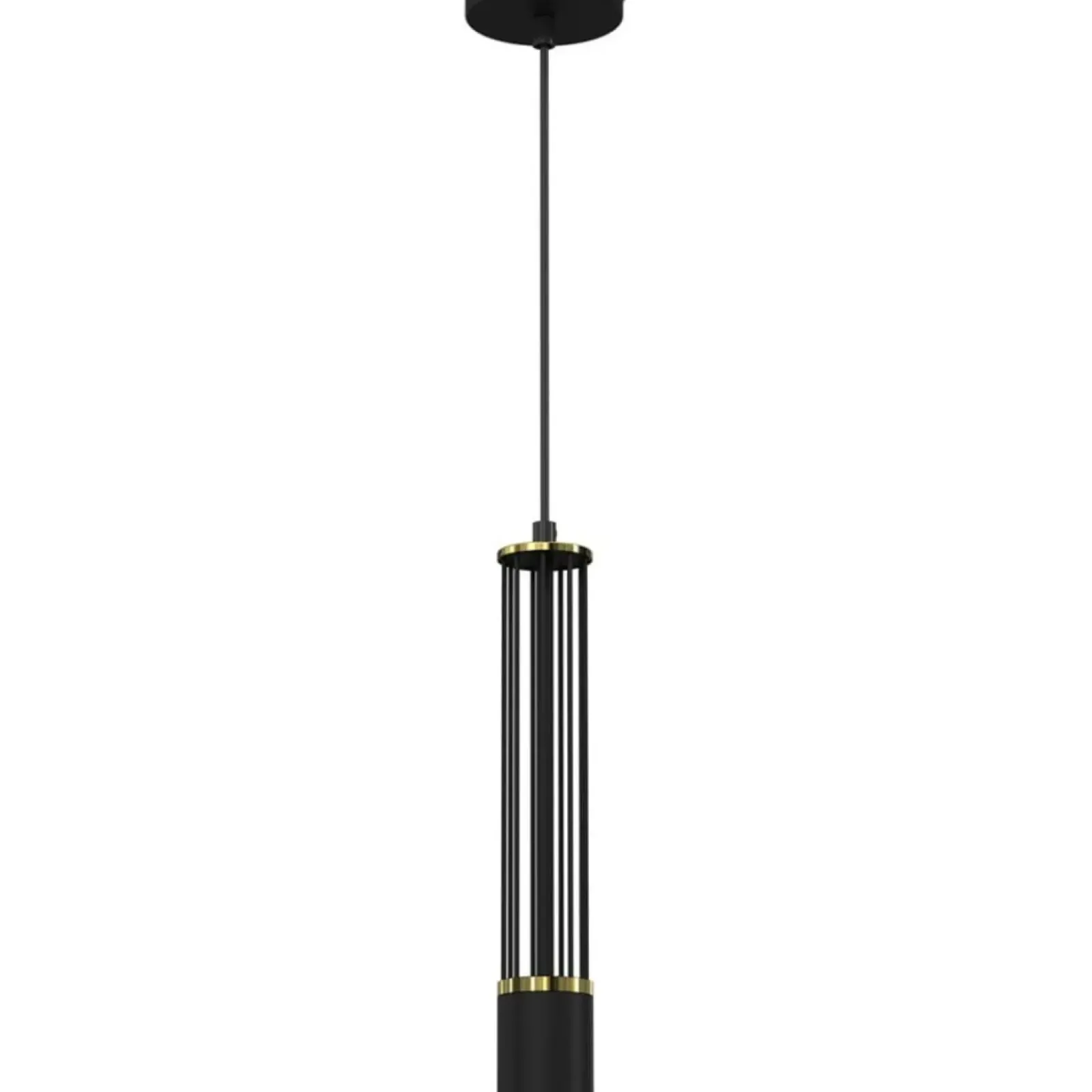 Sklep Kaja Czarna lampa wisząca, nowoczesna tuba MLP8409 z serii ESTILO | Kaja Oświetlenie Cheap