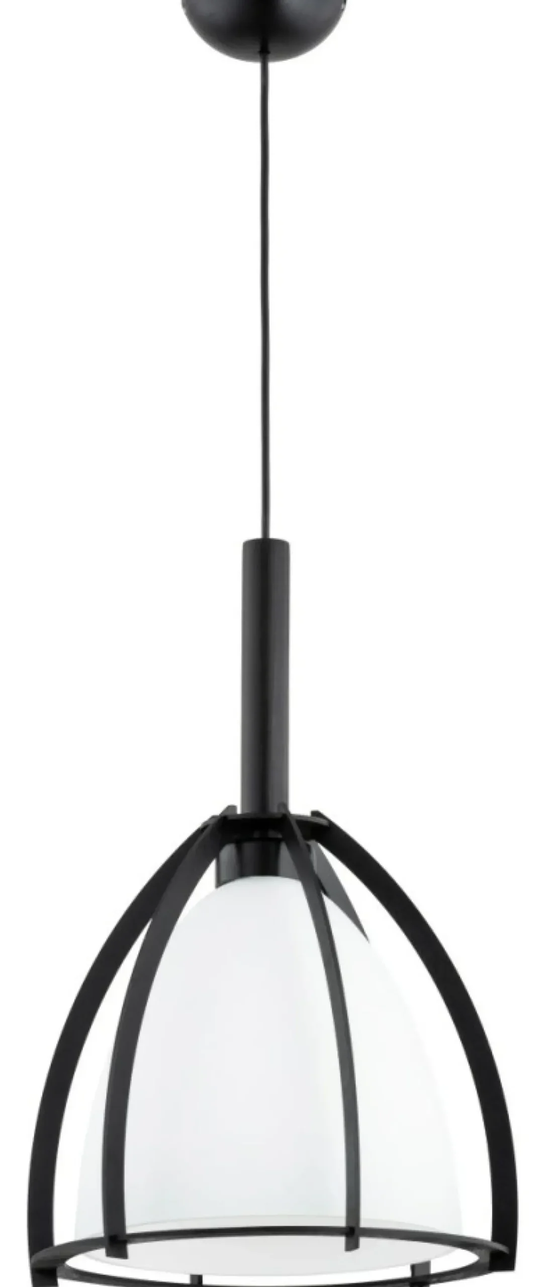 Sklep Kaja Czarna lampa wisząca, ozdobny klosz AL 61363 z serii POMA | Kaja Oświetlenie Clearance
