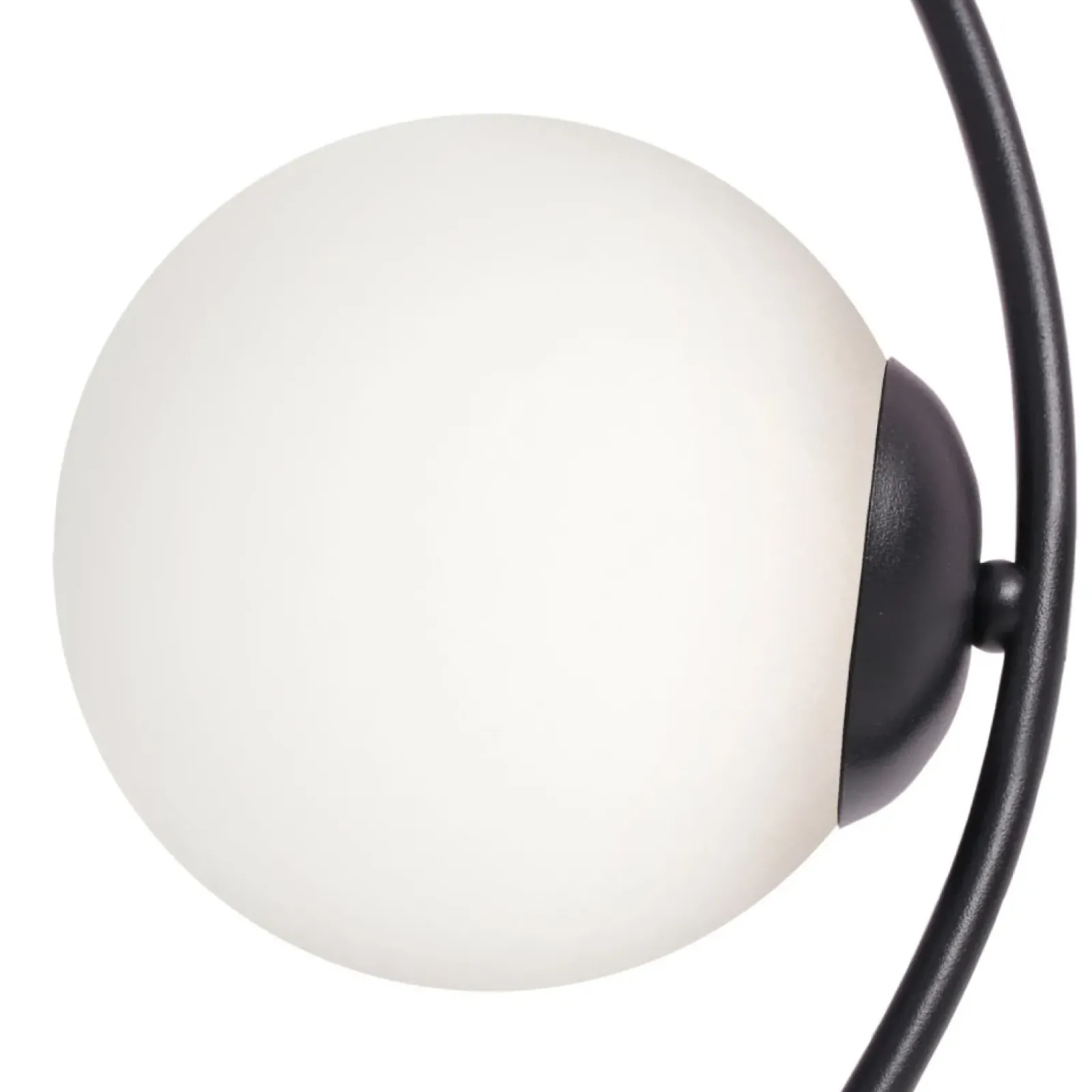 Sklep Kaja Czarna lampa wisząca, pionowy okrąg z kloszami K-5103 z serii PARVA Best