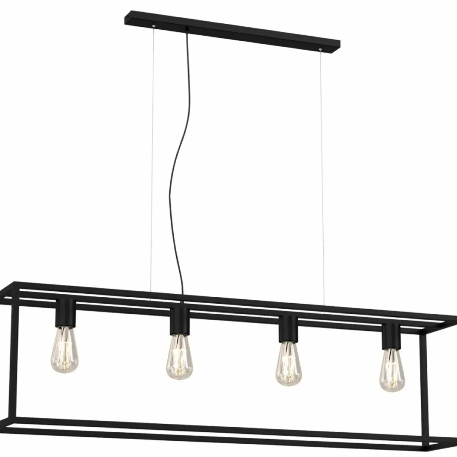 Sklep Kaja Czarna lampa wisząca skrzynka nad stół LX 6695 FRAME | Kaja Shop