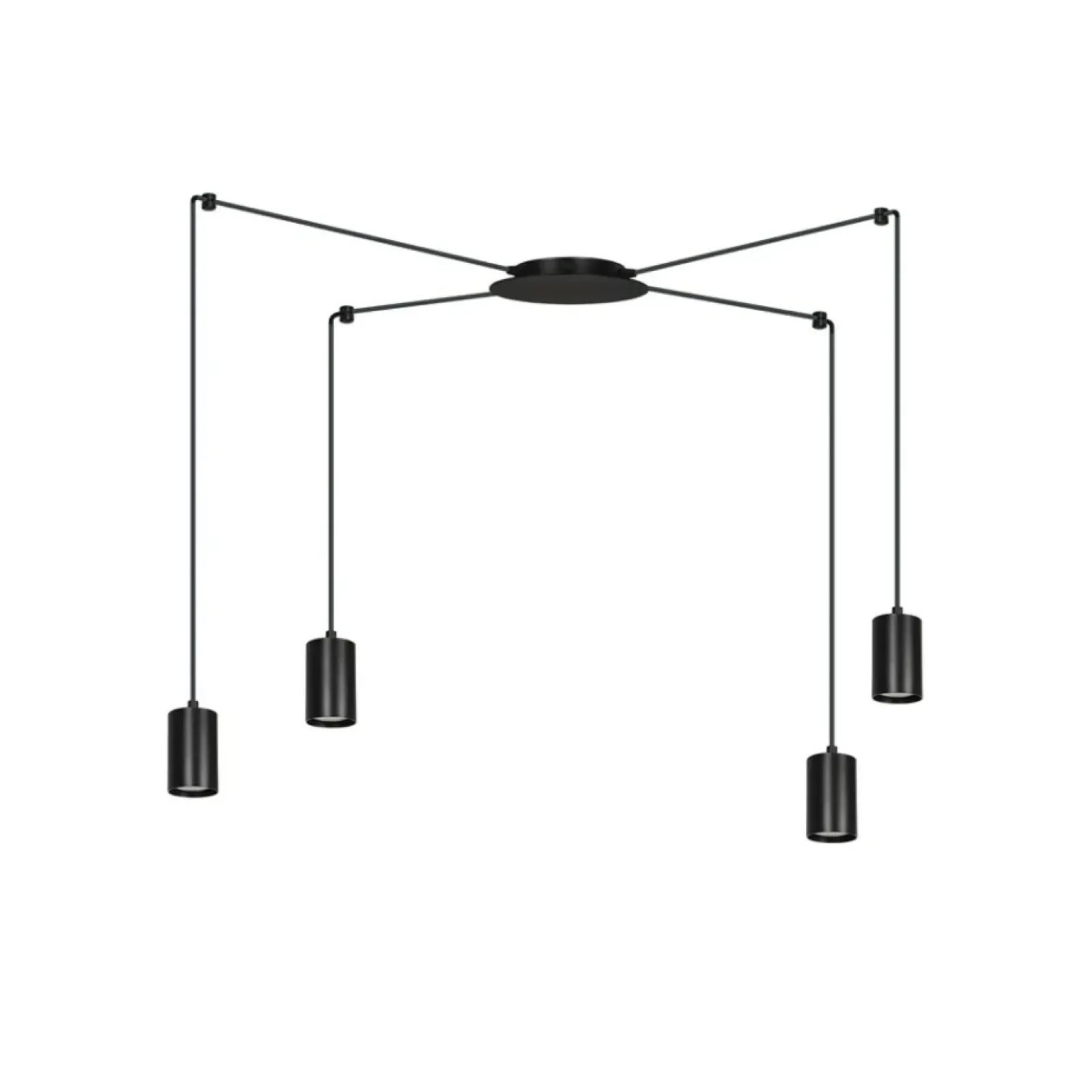 Sklep Kaja Czarna lampa wisząca w stylu industrialnym 524/4 | Kaja Oświetlenie czarny Cheap