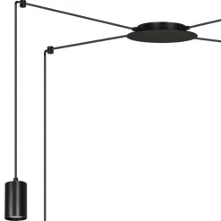Sklep Kaja Czarna lampa wisząca w stylu industrialnym 524/4 | Kaja Oświetlenie czarny Cheap