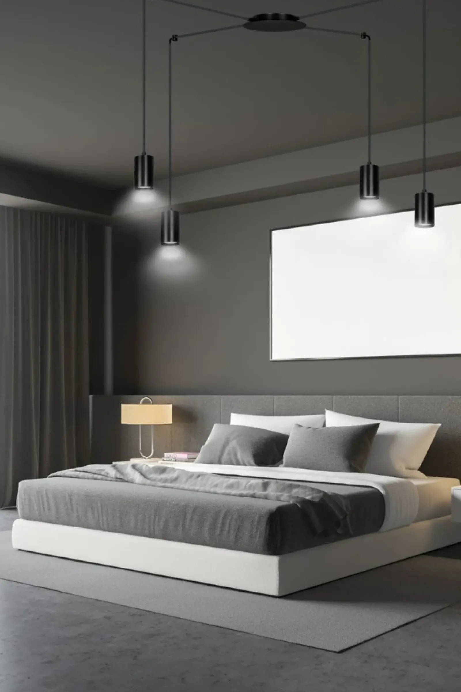 Sklep Kaja Czarna lampa wisząca w stylu industrialnym 524/4 | Kaja Oświetlenie czarny Cheap