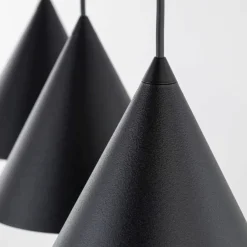 Sklep Kaja Czarna lampa wisząca z 3 zwisami TK 10068 CONO BLACK | Kaja Flash Sale