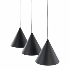 Sklep Kaja Czarna lampa wisząca z 3 zwisami TK 10068 CONO BLACK | Kaja Flash Sale