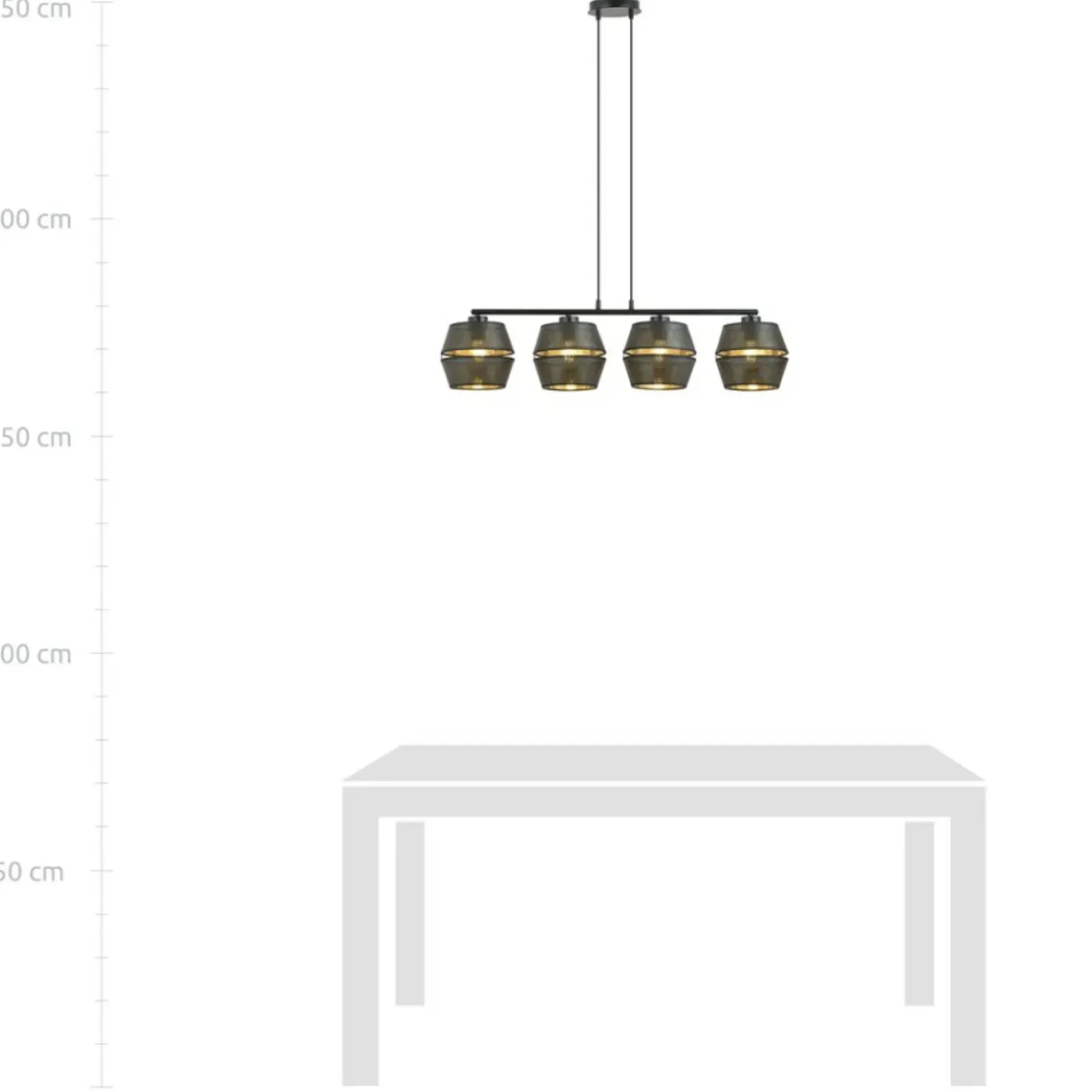 Sklep Kaja Czarna lampa wisząca z ażurowymi abażurami 1185/4 z serii MALIA | Kaja czarny Outlet