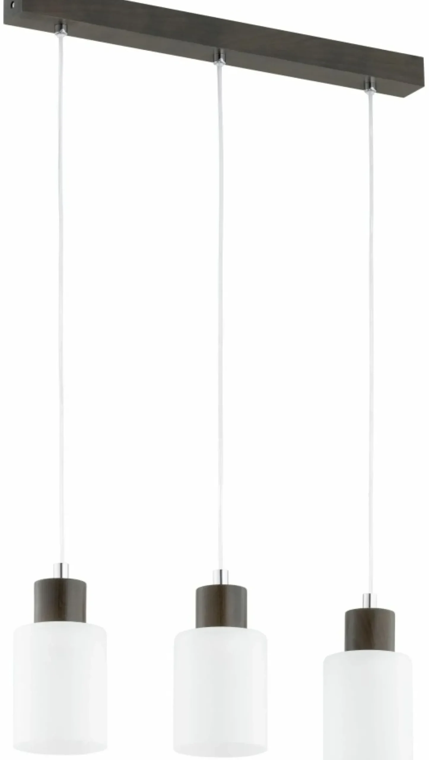 Sklep Kaja Czarna lampa wisząca z białymi kloszami AL 62321 EVIC | Kaja Clearance