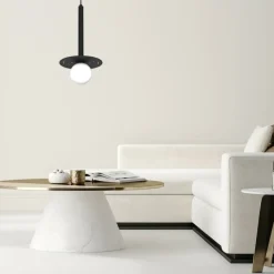 Sklep Kaja Czarna lampa wisząca z białym kloszem MLP8913 z serii FUTURA | Kaja Oświetlenie Best Sale