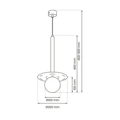 Sklep Kaja Czarna lampa wisząca z białym kloszem MLP8913 z serii FUTURA | Kaja Oświetlenie Best Sale