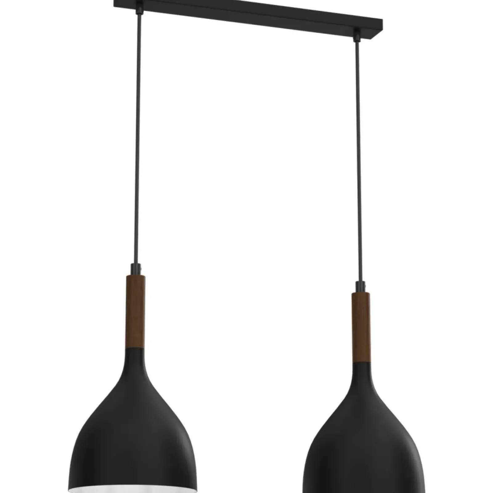 Sklep Kaja Czarna lampa wisząca z ciemnym drewnem LX 3731 z serii NOAK WOOD czarny Clearance