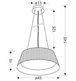 Sklep Kaja Czarna lampa wisząca z dekoracyjnym abażurem 31-24183 z serii UMBRIA | Kaja Oświ Flash Sale