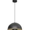 Sklep Kaja Czarna lampa wisząca z drewnem ⌀35m LX 4540 ELGUND | Kaja Oświetlenie Discount